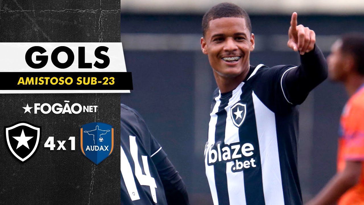 VÍDEO: os gols marcados por Janderson (hat-trick) e Sebastian Joffre na vitória do Botafogo B sobre o Audax
