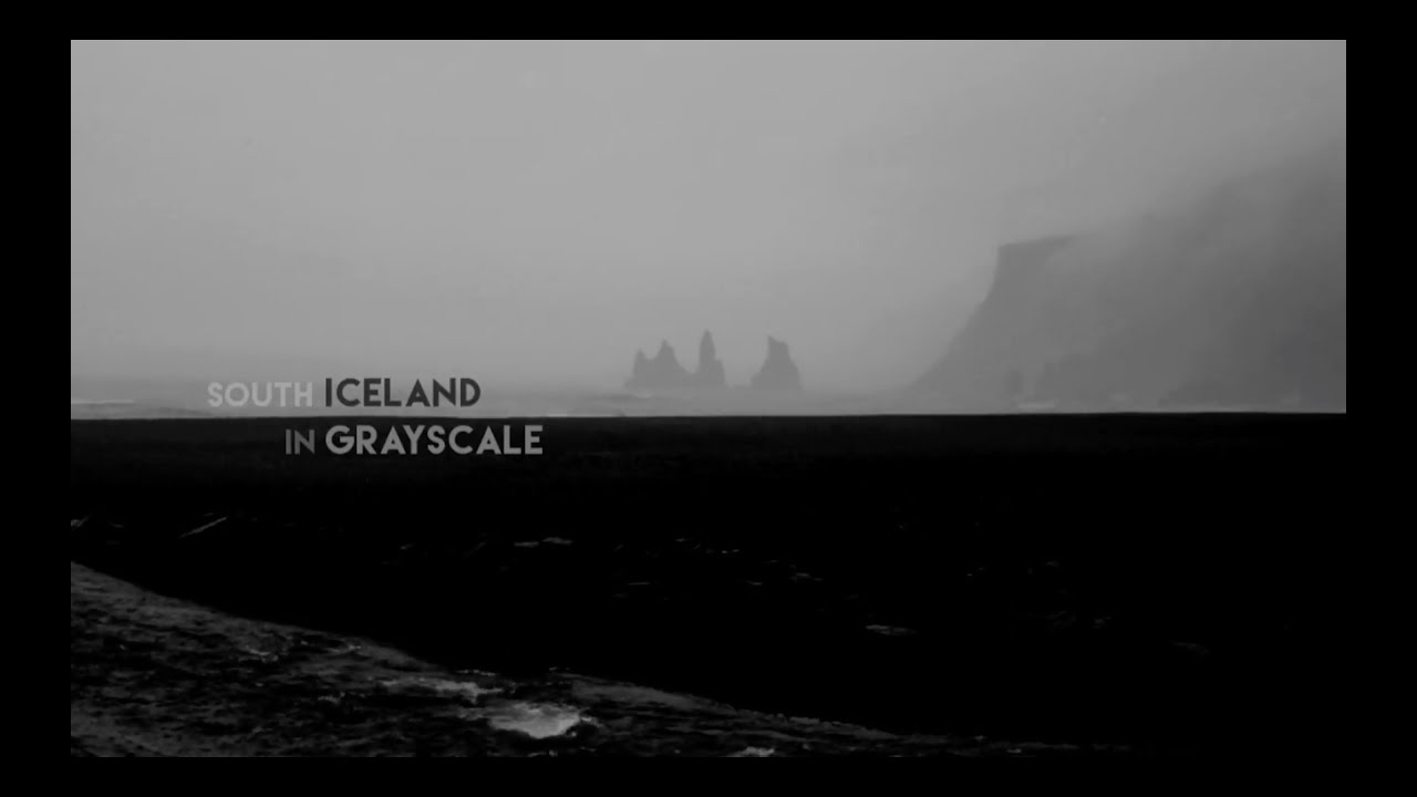 South Iceland in Greyscale