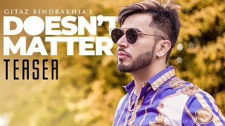 Gitaz Bindrakhia: Doesn&#39;t Matter Teaser | Releasing on 16 February 2018