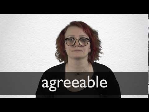 agreeable definition