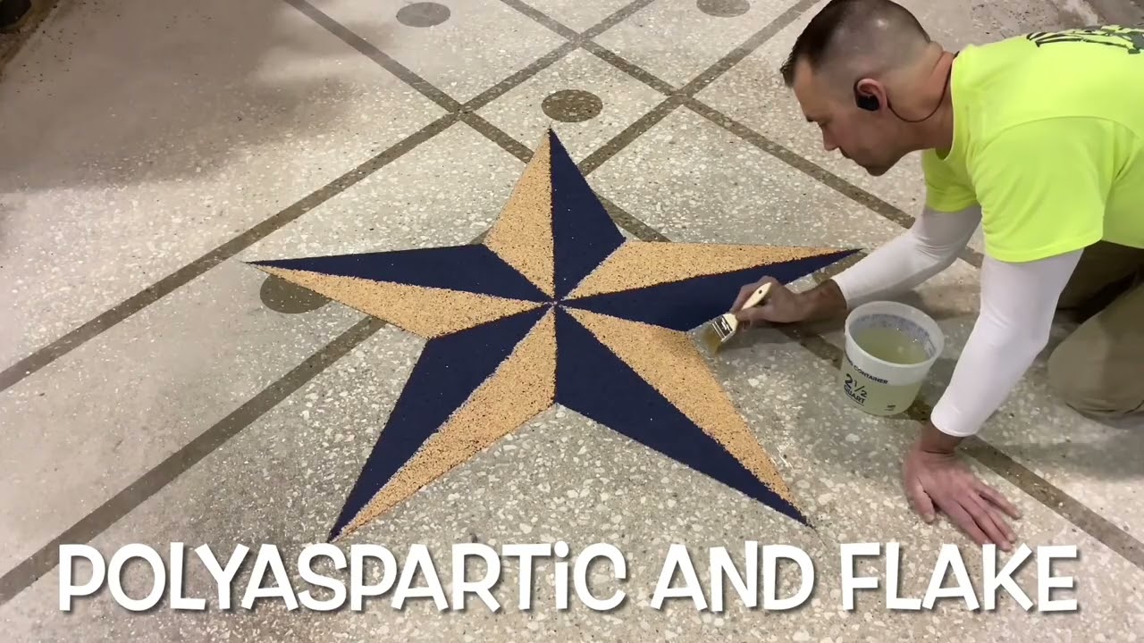 How To: Polyaspartic Flake Pattern Floor