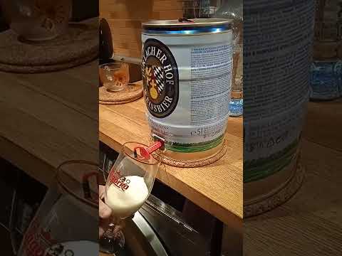 Как открыть бочонок пива Durlacher Hof Weissbier 5 литров (Дурлашер Хоф)