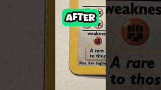 How to Clean a Pokemon Card! #pokemoncards #pokemontcg #pokemon #pokemoncommunity