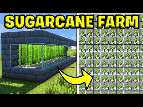 Automatic Sugar Cane Farm in Minecraft 1.19 Tutorial - Minecraft Sugar Cane Farm Tutorial