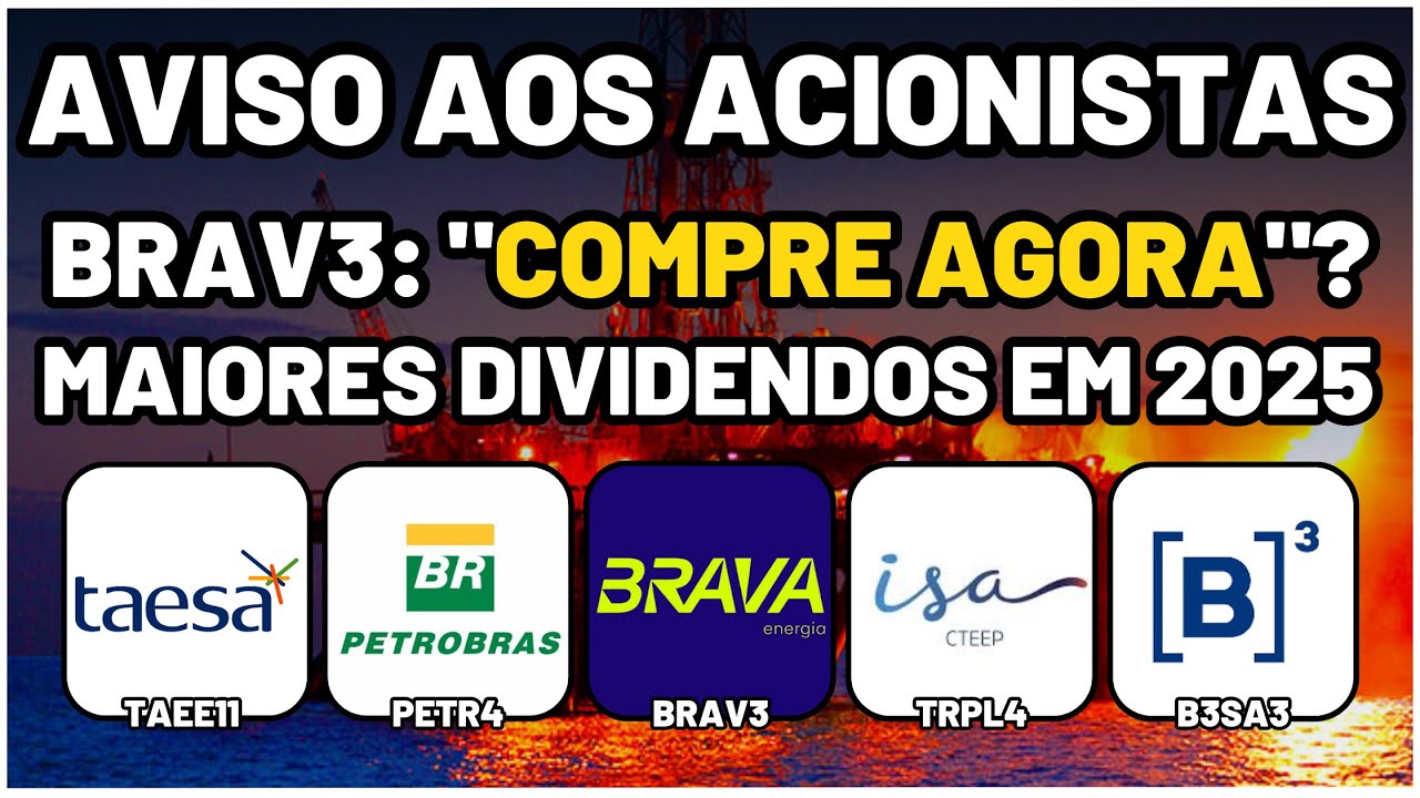 BRAV3: AÇÕES DERRETEM! É O FIM? TAEE11 ou PETR4 para DIVIDENDOS? TRPL4: VOLTA AO TOPO? B3SA3