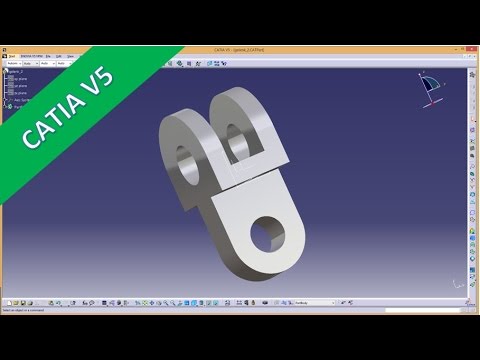 3 8 Gelenk 2 Catia v5 Training Thick pad Thick pocket Tri tangent filet