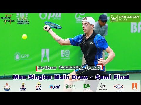 Bangkok Open 2023 (2) Men Singles Main Draw - Semi Final – Arthur CAZAUX (FRA) vs Dennis NOVAK (AUT)