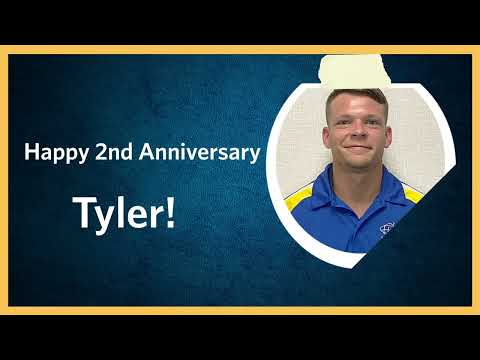 Congratulations Tyler - 2 Years!