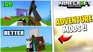 Top 5 Best Adventure Mod Minecraft PE || Best Mods/addons mcpe 1.20