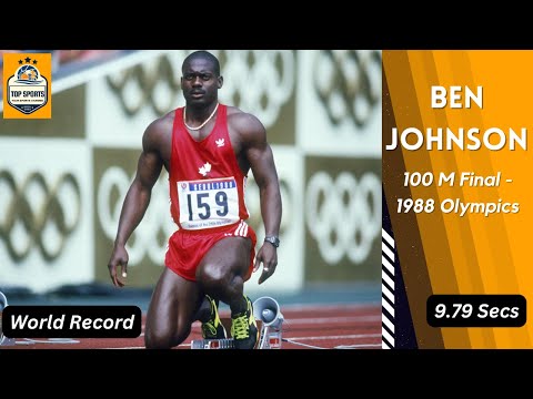 Epic Flashback: The Unforgettable 1988 Olympics 100m Men's Final 🥇🏃‍♂️#100m #olympics #topsports