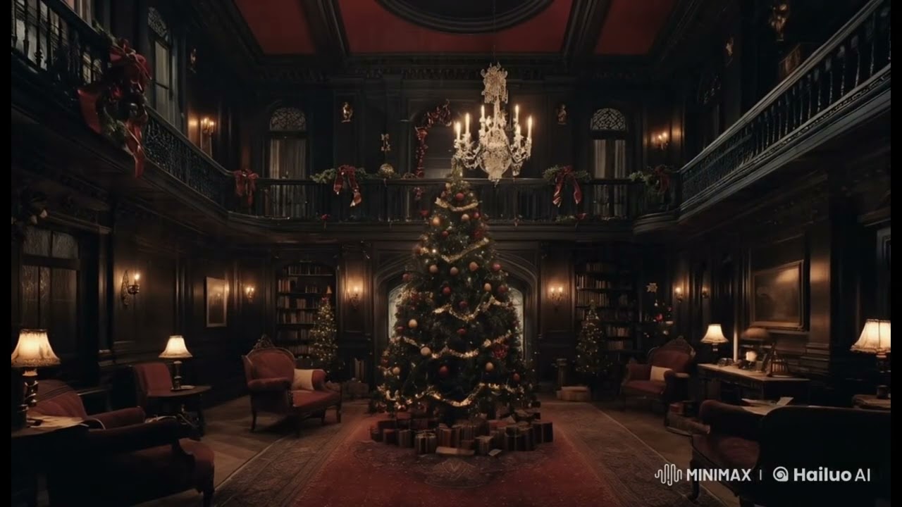 Victorian Mansion Christmas Atmosphere. Dark Academia Music.#music #ambience #christmas #holydays