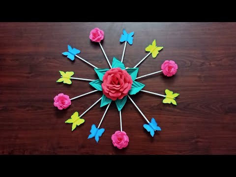 DIY How to make beautiful wall hanging with roses | Pragnya crafts