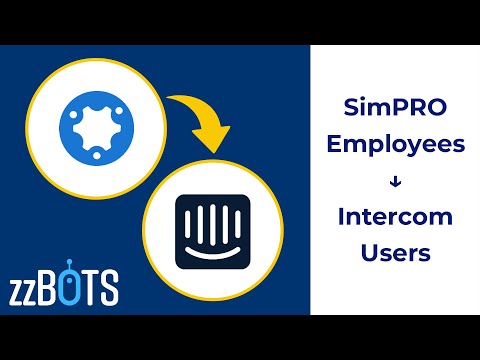 Como sincronizar funcionários do simPRO (recursos adicionais) com usuários do Intercom | zzBots
