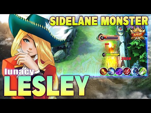 Lesley Sidelane Monster! Top Global Lesley MVP Gameplay by lunacy ~ Mobile Legends