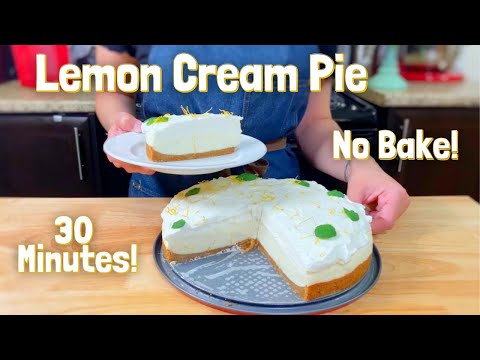 Lemon Pie NO BAKE Recipe in 30 Minutes | Easy Recipes | Amazing Desserts