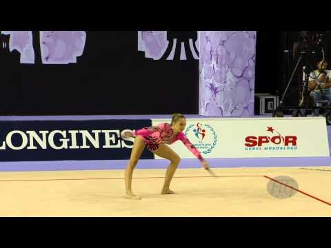 NIKITINA Sofija (LAT) - 2014 Rhythmic Worlds, Izmir (TUR) - Qualifications Clubs