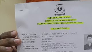 preview picture of video 'INDIAN COAST GUARD.GD.ADMIT CATDS RELEASED'