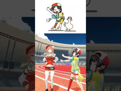 Shuba Duck Dancing Meme in 3D Form #shorts #subaru #kiara