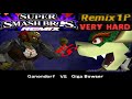 Smash Remix HD Textures Gameplay Remix 1p Mode Ganondorf Very Hard
