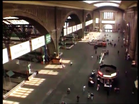 Der Leipziger Hauptbahnhof im Jahr 1991