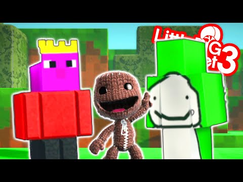 Minecraft Dream vs Technoblade vs Sackboy - LittleBigPlanet 3 | EpicLBPTime