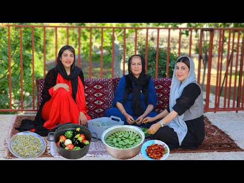 KURDISH Style Dolma in Village |  Daily Routine Village life | Kurdish Village Life