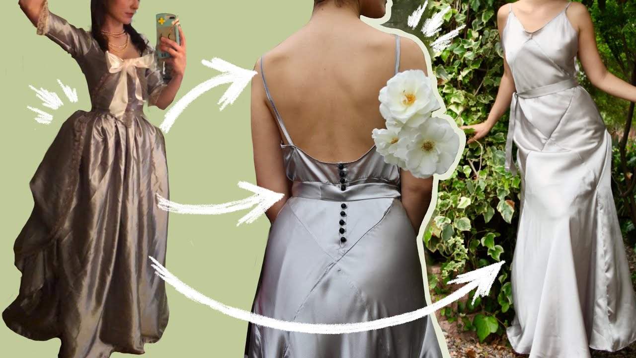 Turning My 18th Century  Dress Into A Silky 1930s Evening Gown
