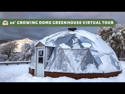 26' Growing Dome Geodesic Greenhouse Tour