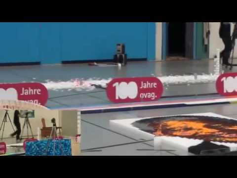 Watch 128,000 Dominoes Fall in Mesmerizing Fashion