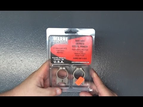 Warne scope rings ( Silver Finish )