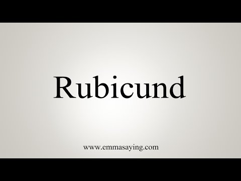 How To Say Rubicund