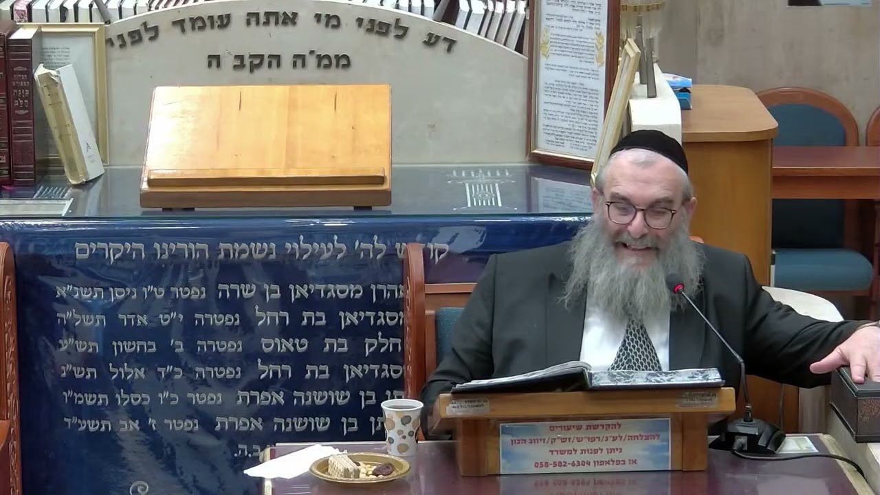 הרב יהושע ויזגן מסכת חולין דף מא עמוד א'