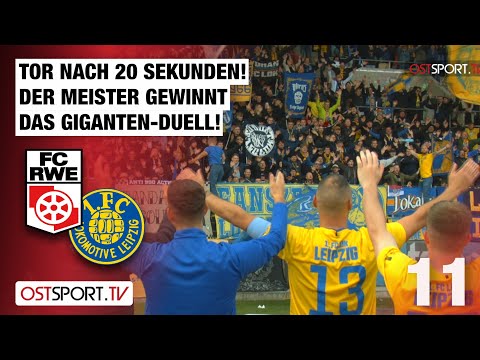 LEADER! LOK goal after 20 seconds: Rot-Weiß Erfurt vs. 1. FC LOK Leipzig | Regionalliga Nordost