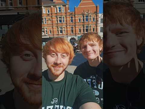 Ed and Rupert Lookalikes! GingerArmy! #edsheeran #azizam #ronweasley #rupertgrint #lookalikes #yt