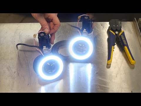 $13 ebay Halo LED fog Light install with Angel Eye LED Switches