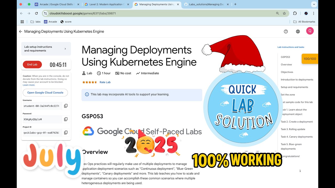 [2025] Managing Deployments Using Kubernetes Engine | #qwiklabs | #GSP053 | [With Explanation🗣️]