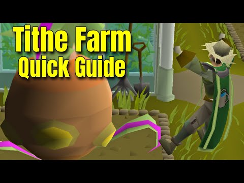 The QUICKEST way to complete Tithe Farm (OSRS Guide)