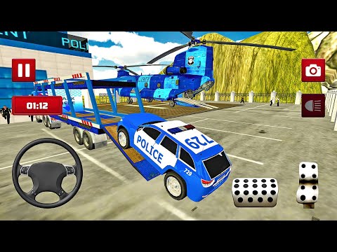 OffRoad Police Car Transport Truck Simulator 2022 - Android Gameplay