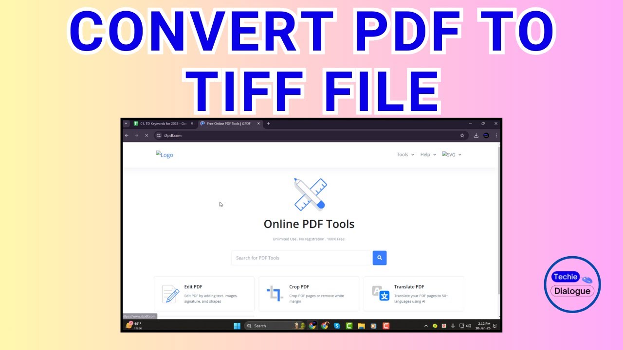 How to Convert PDF to TIFF File