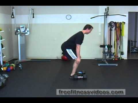 FreeFitnessVideos.com:  Dumbbell Power Clean