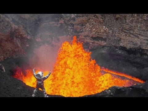 Watch: Incredible peek inside an active volcano