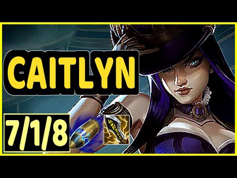 CAITLYN VS ZIGGS - 7/1/8 KDA ADC GAMEPLAY