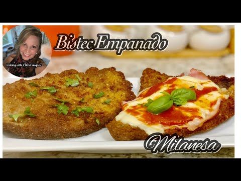 Bistec Empanado (Empanizado)~ Milanesa de Res ~ Breaded beef steak ~ Milanesa de res Empanizada