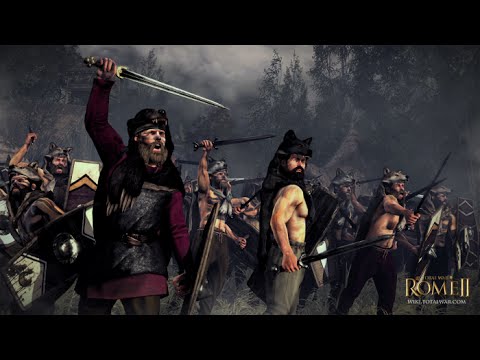 Total War Rome 2-1v1 Battle -(Berserker- Headhunt frenzy Fast Charge).