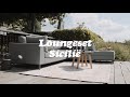thumbnail: WOOOD Loungeset Links Buiten Sicilië - Aluminium - Grijs - 60x262x246