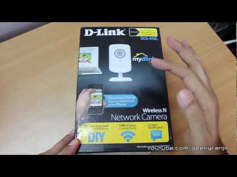 D-Link Wireless Network Camera DCS-930L Unboxing