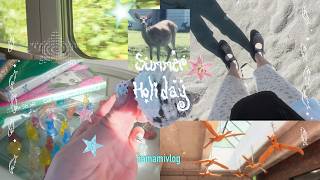 【vlog】ただいま夏休み🍋‍🟩♪⋆.✮実家帰省🏠海とツルと温泉旅行