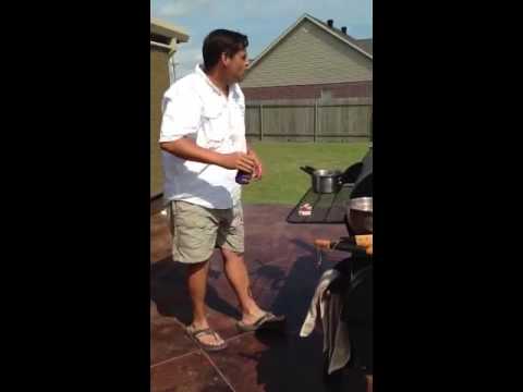 05.27.13. Brent spills his beer