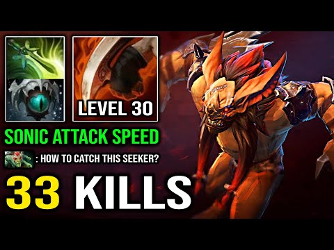 EPIC 33 KILLS Max Attack Speed Bloodseeker Vs PRO Medusa Crazy Sonic with Butterfly + Aeon Disk DotA