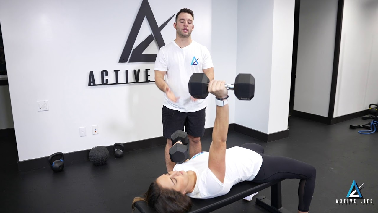 Alternating Dumbbell Bench Press